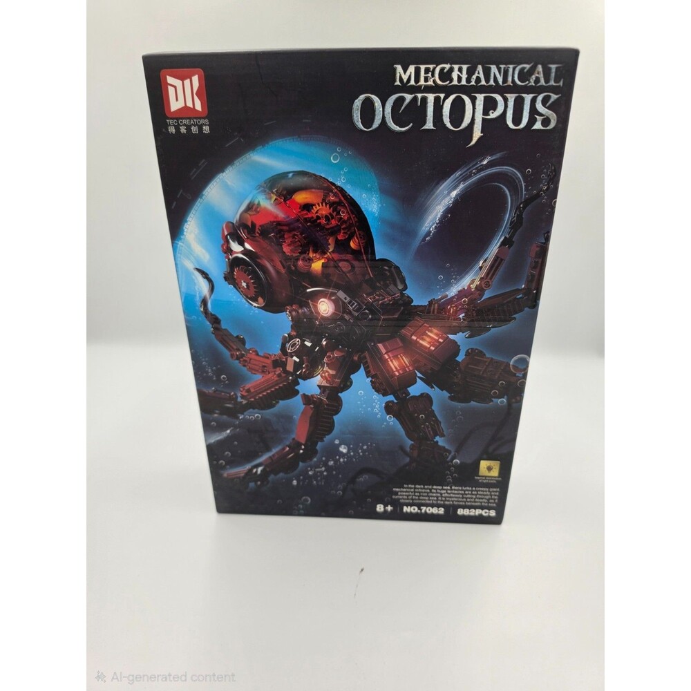 Tec Creators Mechanical Octopus Building Set – 882 Pieces – Age 8+ (No. 7062)